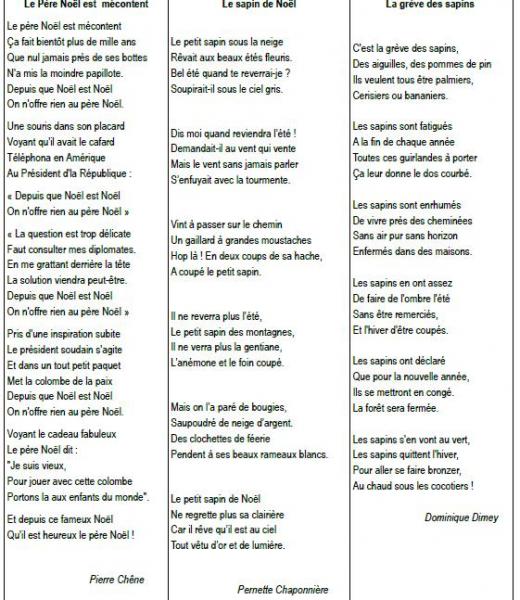 Ce2 Poesies Sur Noel Groupe Scolaire Jan Et Joel Martel La Garnache